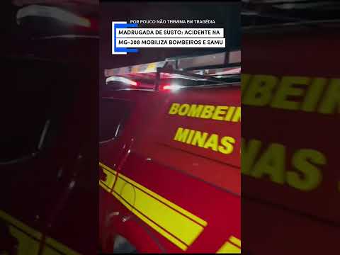 CIVIC SAI DA PISTA E DEIXA DOIS FERIDOS NA MG-308 - Juramento- Norte de Minas