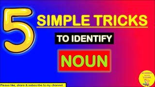 How To Identify Noun| Tricks To Identify Nouns| How To Find Noun In A Sentence| Noun| 📚👍|S2LEARN