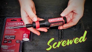 Craftsman 4V MAX Cordless Screwdriver Tool Review & Testing