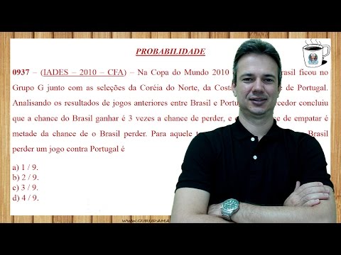 0937 - IADES - 2010 - CFA - PROBABILIDADE - RESOLUÇÃO DE QUESTÕES