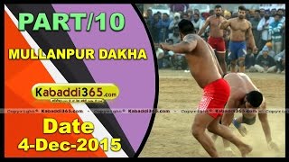 (1) Mullanpur Dakha (Ludhiana) Kabaddi Tournament 4 Dec 2015