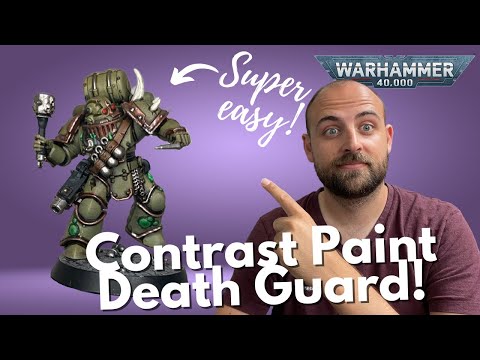 How to Contrast Paint Death Guard for 40k!