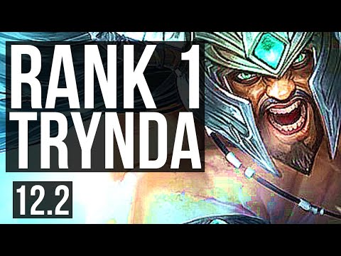 TRYNDAMERE vs GRAVES (TOP) | Rank 1 Trynda, 8 solo kills, Rank 10, 14/2/2 | NA Challenger | 12.2