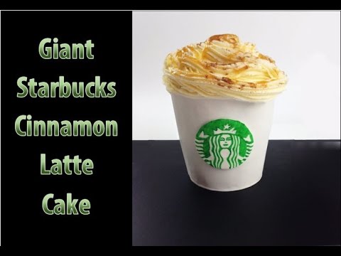 GIANT Starbucks Cinnamon Latte Cake - (How to make)