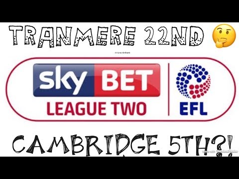TRANMERE IN 22ND?! My League 2 Table Prediction Reaction