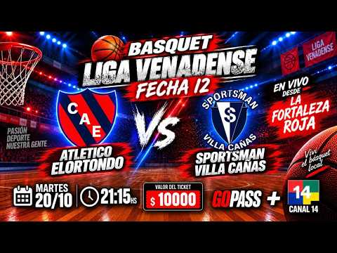ATLETCICO ELORTONDO VS SPORTSMAN VILLA CAÑAS FECHA 12 - GoPass.tv