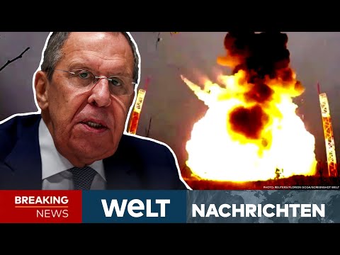 PUTINS KRIEG: Russen bereit, "jedes Mittel" gegen Westen einzusetzen! Neue Drohung von Lawrow | LIVE