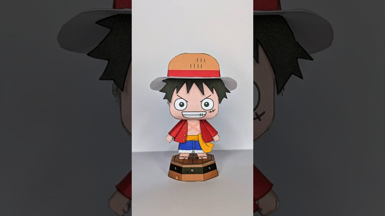 Luffy #papercraft #chibi #onepiece #luffy #anime #manga #craft #art #monkeydluffy #kingofthepirates