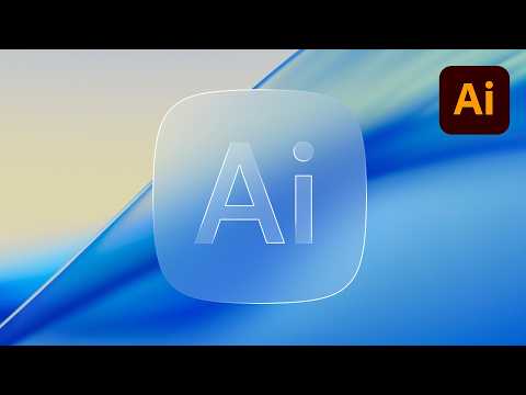 Apple’s Liquid Glass Effect in Illustrator - Super Fast!