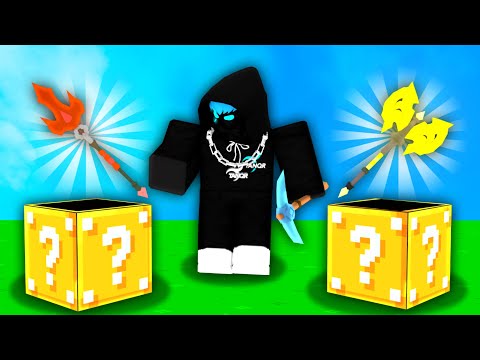 so they added new OP items to LUCKY BLOCKS in Roblox Bedwars..