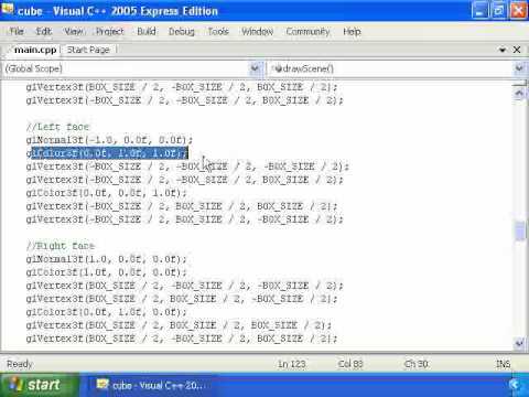 OpenGL Tutorial #6 - Putting It All Together (Cube)