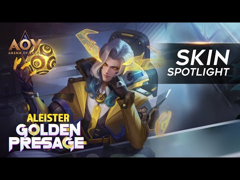 Aleister Golden Presage Skin Spotlight - Garena AOV (Arena of Valor)