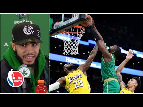 Jayson Tatum thinks his dunk on LeBron James was better than Jaylen Brown’s | NBA Sound