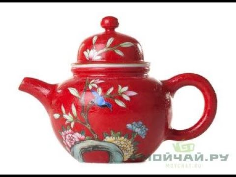 Teapot # 26304, Jingdezhen porcelain, hand painting, 140 ml.
