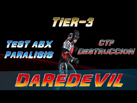 DAREDEVIL TIER-3 CON CTP DESTRUCCION TEST ABX TEMPORADA DE PARALISIS MARVEL FUTURE FIGHT