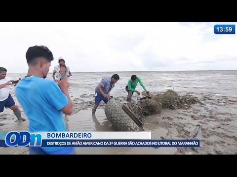 Destroços de avião americano da 2a Guerra Mundial são achados no litoral do Maranhão 12 07 2021