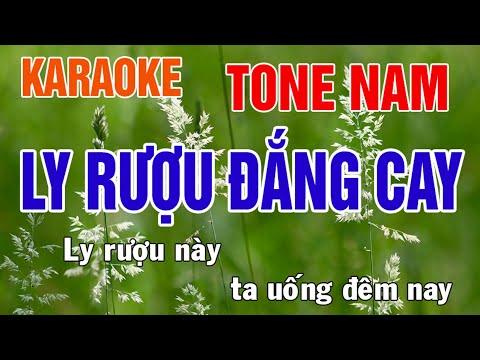 Ly Rượu Đắng Cay Karaoke Tone Nam Nhạc Sống - Phối Mới Dễ Hát - Nhật Nguyễn