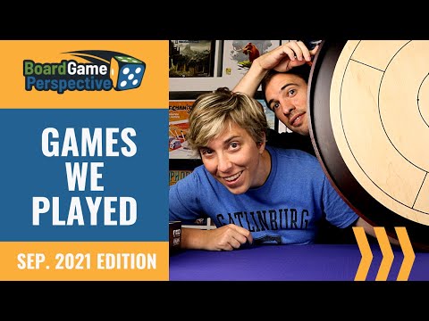 GAMES WE PLAYED September 2021 | Board Game Perspective