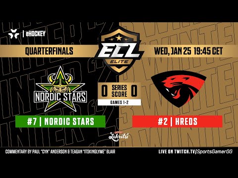 ECL Elite Winter '23 Playoff HIGHLIGHTS | Nordic Stars vs. hREDS  - NHL 23 EASHL 6s Gameplay