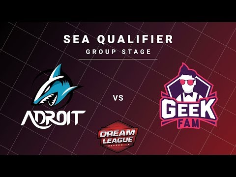 Adroit vs Geek Fam Game 2 - DreamLeague S13 SEA Qualifiers: Group Stage