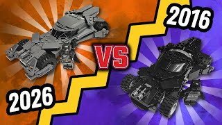 Lego Batman v Superman Batmobile Comparison (76331 vs 76045)