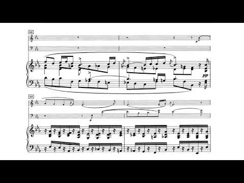 Edvard Grieg - Andante con moto for piano trio (audio + sheet music)