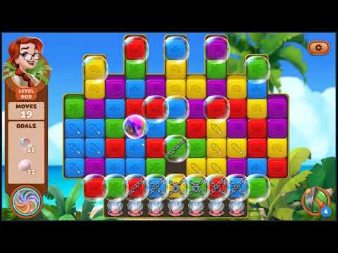 Lost Island Blast Adventure Level 909 - NO BOOSTERS 🏝️ | SKILLGAMING ✔️