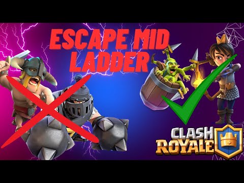 How to *ESCAPE MID LADDER* And Climb With Logbait in Clash Royale!