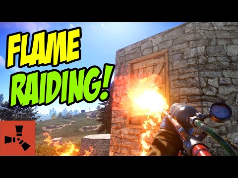 FLAME RAIDING EVERYONE for easy LOOT! | Rust Solo Survival S37E05 | TRAP BASE