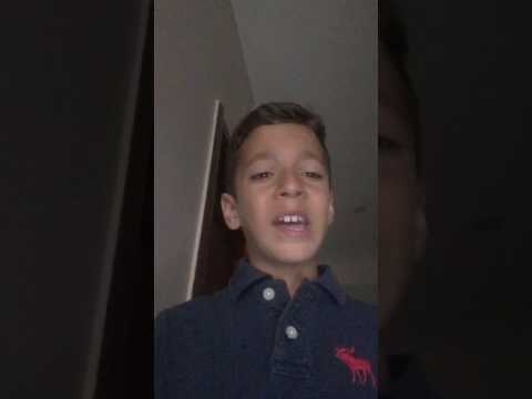 Kid singing when I was your man Lutfi