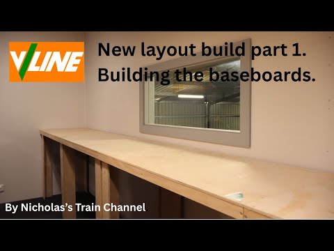 99. New HO scale layout build part 1 - Building the baseboards.