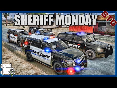 SHERIFF MONDAY| PLAYING GTA 5 AS A COP!| #10 (GTA 5 MODS ROLEPLAY)