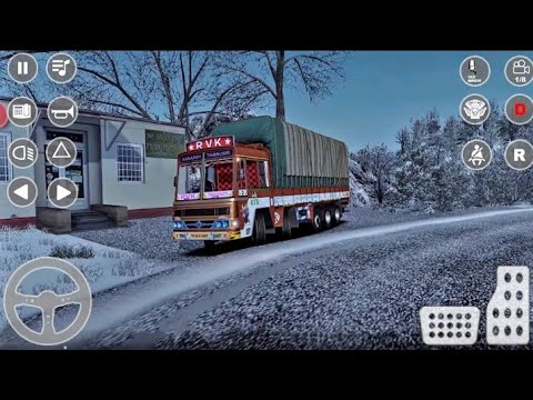Indian cargo truck simulator || Indian truck driver Game play video || truck simulator game play vid
