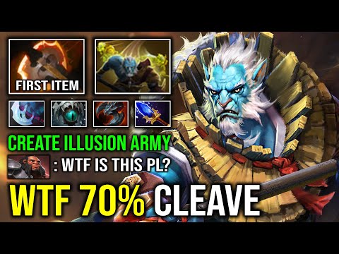 WTF 70% Cleave Unlimited Illusion Army Battle Fury 1v5 Dodge & Juke Phantom Lancer Dota 2
