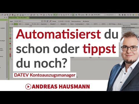 Automatisierst du schon oder tippst du noch? Der DATEV Kontoauszugsmanager in DATEV Rechnungswesen