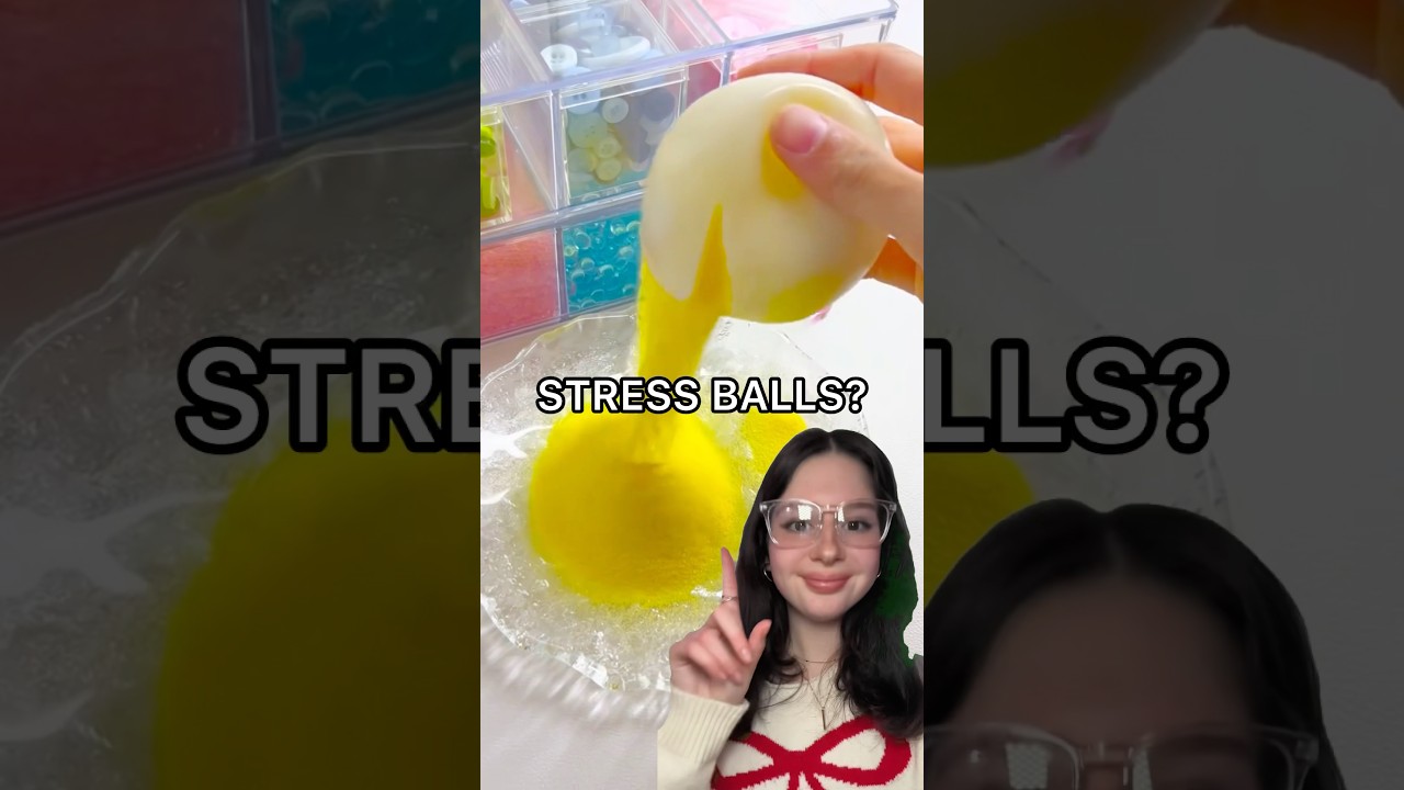 I MADE A SAND CRUNCHY STRESS BALL! 😱😳🏖️🫧 *satisfying squishy asmr*