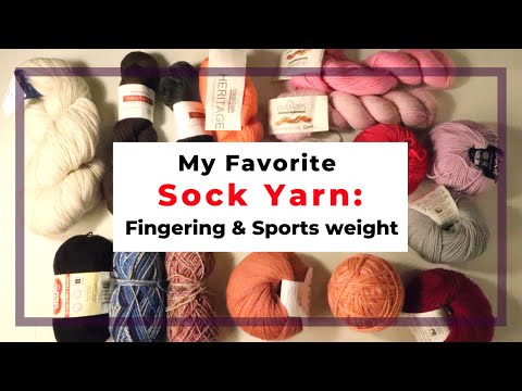 My favorite sock yarn in fingering and sport weight review