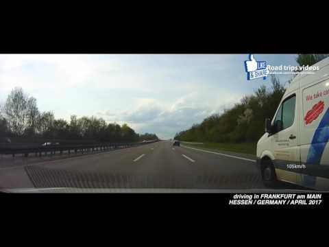 ROAD TRIP: driving through Frankfurt am Main / Offenbach / Germany / April 2017