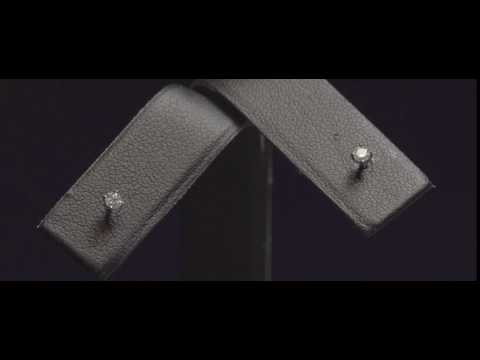 Cooksongold 9ct White Diamond Stud Earrings, 0.10cts