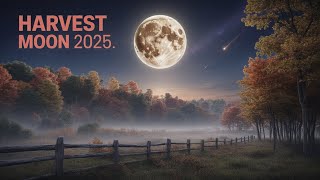 Harvest Moon 2025 Watch a Rare October Supermoon Rise with Shooting Stars!