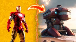 🏚️ Avengers But Houses 🔥 Where do superheroes live 🔥  Marvel & DC