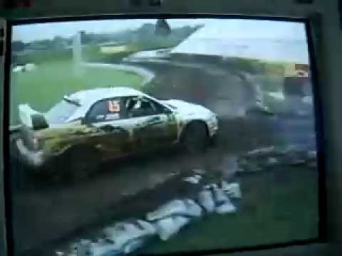 Rally Argentina 2008 Andrej Jereb Little mistake (TV recording)
