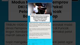 Polisi Tegur Mobil Dinas Pemprov DKI yang Ganti Pelat Merah Jadi Putih di Jalur Puncak