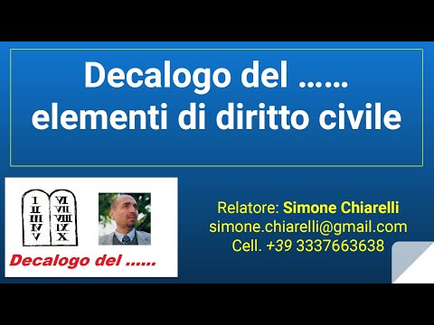 Decalogue of …… elements of civil law (04/10/2020)