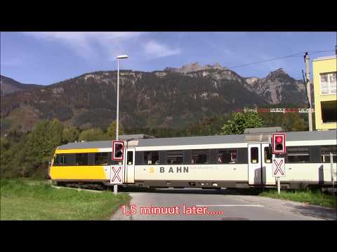 Spoorwegovergang Oostenrijk Bludenz-Moos Tränkeweg / Bahnübergang / Rail Road Crossing