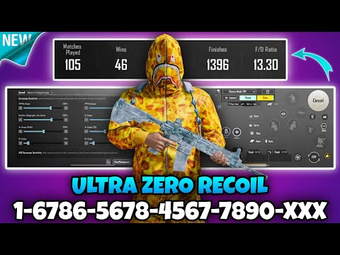 🔥Bgmi sensitivity settings 2025 🥵 | Bgmi best sensitivity settings 😱| Zero recoil sensitivity bgmi.