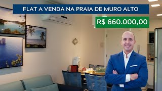 Flat Mobiliado e Decorado a Venda em Muro Alto, Porto de Galinhas