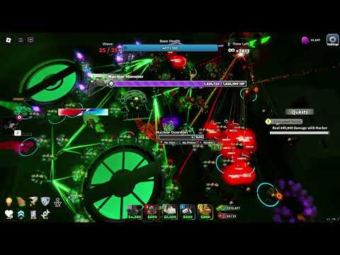 16 Warlocks vs Nuclear King *30 000 DPS* Roblox TDS