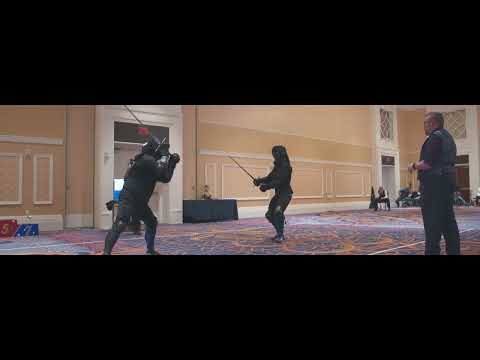 Jason B vs Arto Fama   Open Longsword Bronze Match Kings Cup 2023