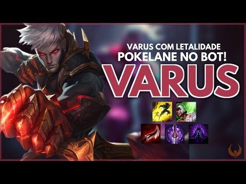 VARUS FULL LETALIDADE POKELANE NO BOT! - VARUS ADC GAMEPLAY [PT-BR]